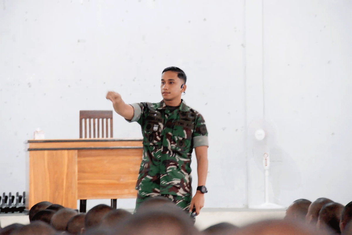 Komandan Batalyon Infanteri Teritorial Pembangunan (Yonif TP) 870/Sangia Wambulu, Kabupaten Buton Tengah (Buteng), Letnan Kolonel Inf Andi Gumilang