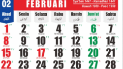 Kalender Februari 2026