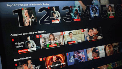 Ilustrasi film di Netflix. (kompas.com)