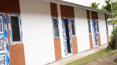 Hunian sementara bagi korban bencana di Guguak Malalo, Tanah Datar. (Prokopim Setda Tanah Datar)