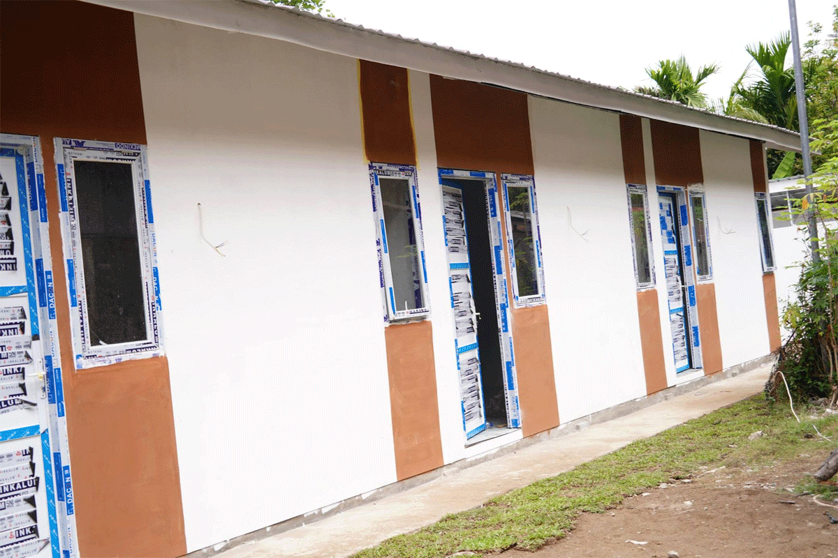 Hunian sementara bagi korban bencana di Guguak Malalo, Tanah Datar. (Prokopim Setda Tanah Datar)