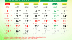 Kalender Maret 2026.