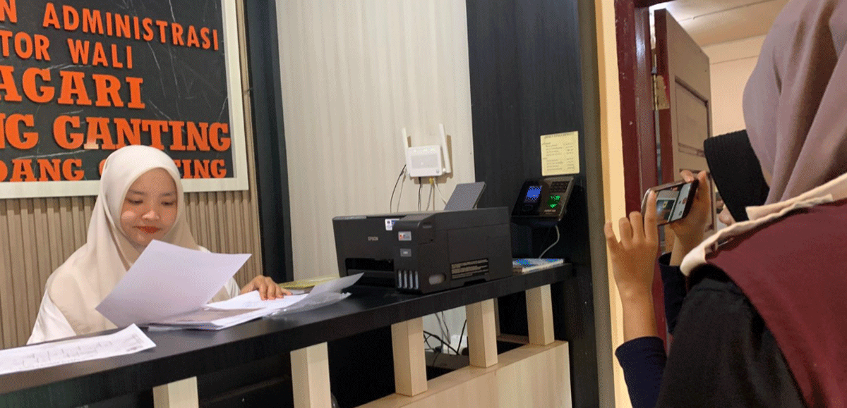 Mahasiswa KKN Unand di Padang Ganting