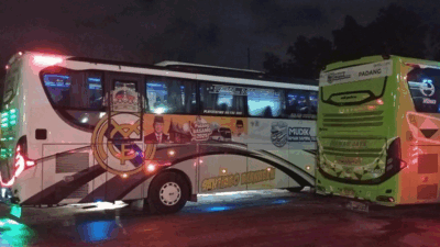Bus mudik gratis ke Sumbar 2025. (detikcom)