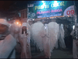 Sambut Ramadhan, Ribuan Warga Tanjung Beringin Ikuti Pawai Obor