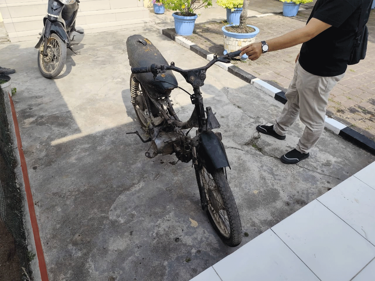Salah satu barang bukti yang diamankan polisi.