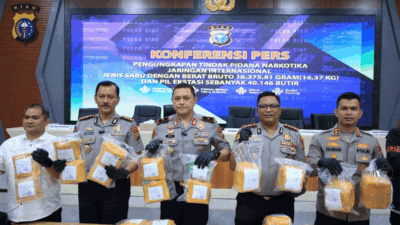 Jumpa pers Polda Riau