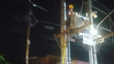 Trafo Listrik Meledak, Petugas PLN Sei Rampah Gerak Cepat