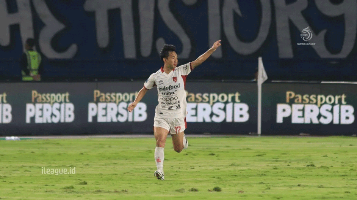 Pemain Bali United, Teppei Yachida. (ileague.id)