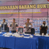 22,53 Kilogram Heroin Dimusnahkan, Polda Riau Nyatakan Perang Melawan Narkoba