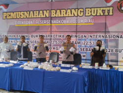 22,53 Kilogram Heroin Dimusnahkan, Polda Riau Nyatakan Perang Melawan Narkoba