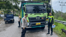 Polisi olah TKP di lokasi kejadian