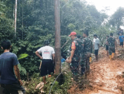 Material Longsor Dibersihkan, Jalan di Jorong Lubuk Telaok Bisa Dilalui