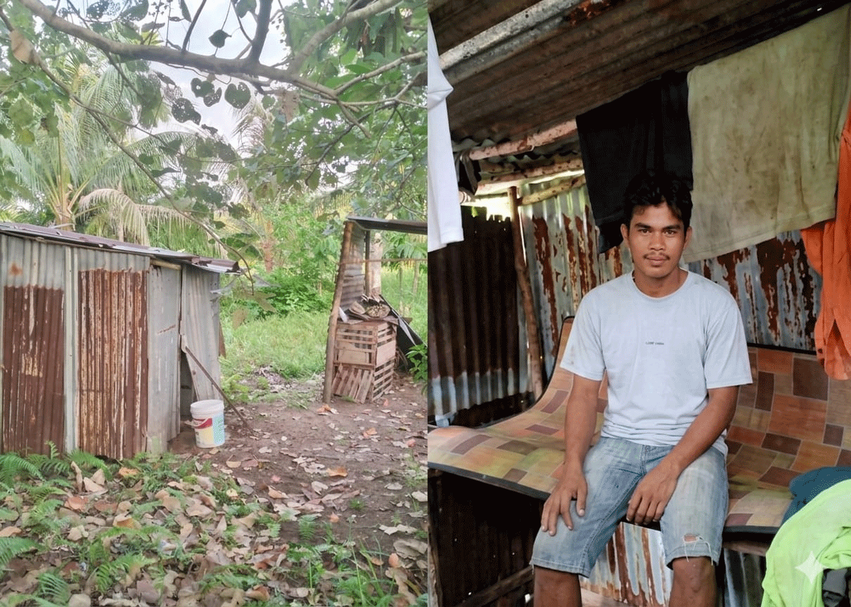 Irvan Gea dan kediamannya yang layak masuk program BSPS dari pemerintah pusat.