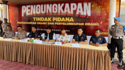 Jumpa pers di Polres Dumai