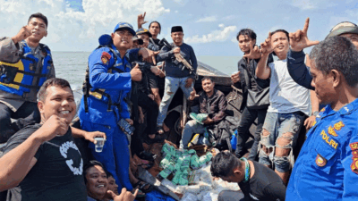 Penangkapan pelaku jaringan narkoba internasional di Selat Akar.