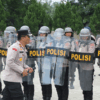 Jajaran Polres Sergai Gelar Latihan Sispam Kota, Persiapan Potensi Guantibmas