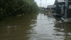 Kawasan yang dilanda banjir rob.