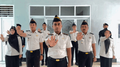 Pengucapan ikrar di Rutan Muara Labuh.