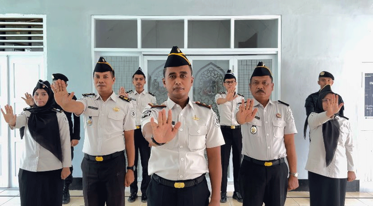 Pengucapan ikrar di Rutan Muara Labuh.