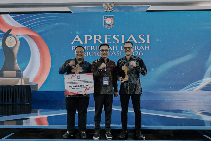 Penghargaan untuk Pemkab Solok Selatan
