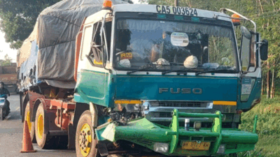 Tabrak Sepeda Motor di Jalan Lintas Sumatera, Truk Diduga Alami Rem Blong