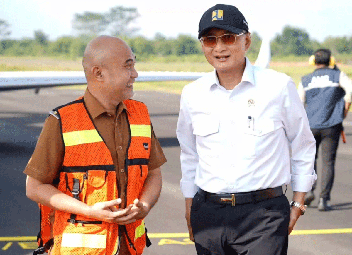 Bupati Bungo Dedy Putra bersama Menteri Pekerjaan Umum, Dody Hanggodo