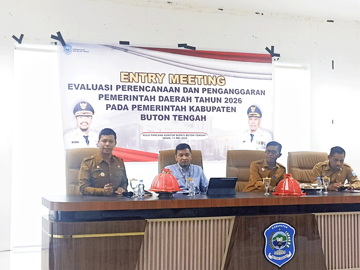 Plt. Kepala Bappeda Kabupaten Buteng, mendampingi Tim BPKP Perwakilan Sultra untuk melakukan EVRAN pada OPD lingkup Pemkab Buteng
