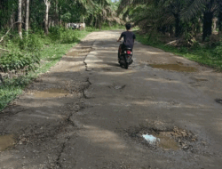 Jalan Kabupaten di Teratak Jering Rusak, Warga Minta Perhatian Pemerintah, Kapan Diperbaiki Pak Bupati