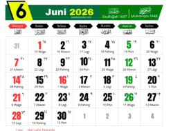Ada Libur Panjang, Cek Kalender Juni 2026