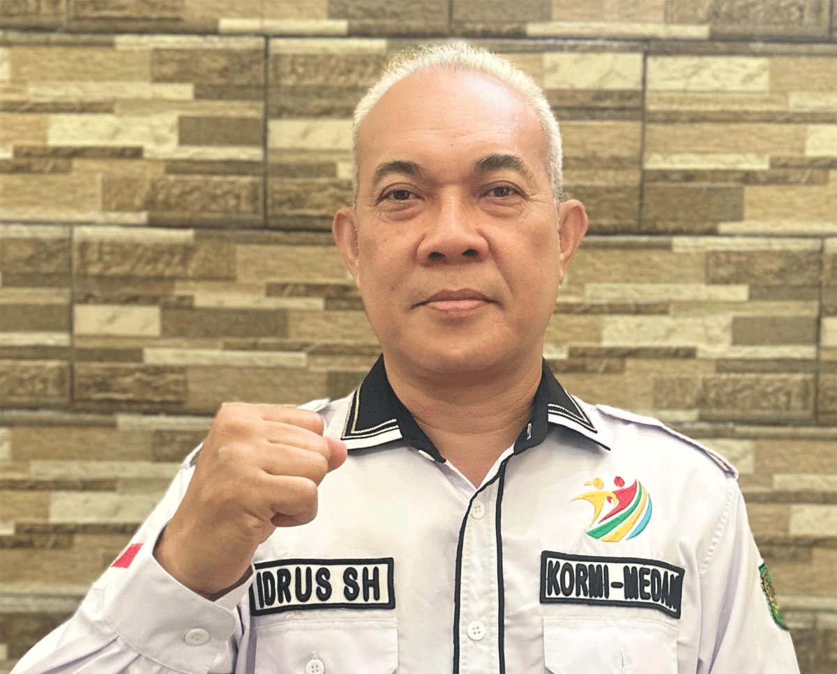 Ketua Komite Olahraga Masyarakat Indonesia (KORMI) Kota Medan, Idrus Djunaidi