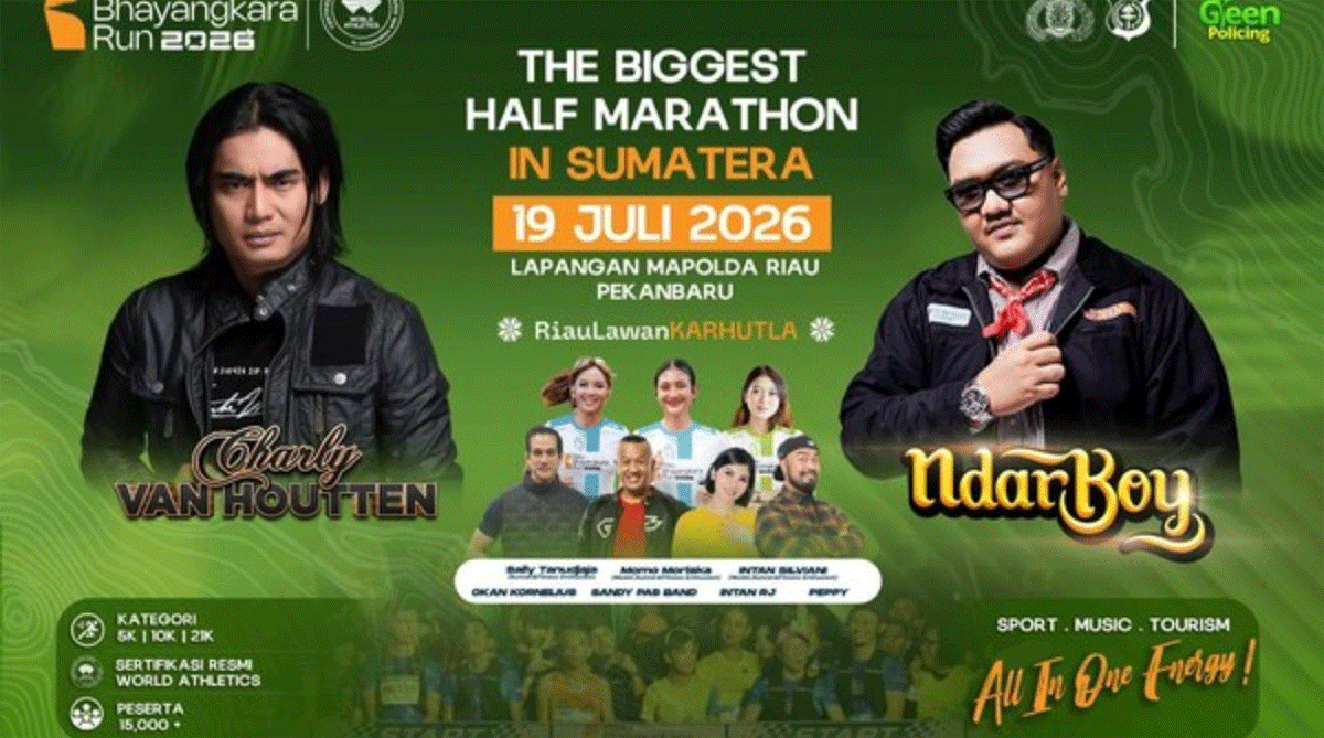 Riau Bhayangkara Run 2026 Akan Diramaikan Artis Ibu Kota, Ayo Buruan Daftar