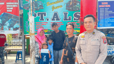 Pasutri dan Dua Anak Jalan Kaki hingga Sergai, Dipulangkan Polisi Naik Bus ALS ke Jakarta