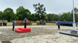 Upacara Peringatan Hari Pendidikan Nasional di Kuantan Hilir Seberang