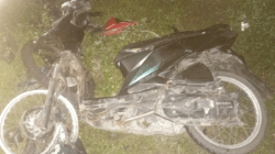Sepedsa motor yang terlibat kecelakaan